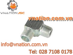 cutting ring fitting / screw / elbow / for lubrication