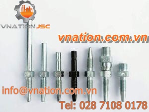 barbed fitting / straight / for hoses / high-pressure