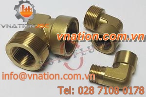 threaded fitting / elbow / steel / stainless steel