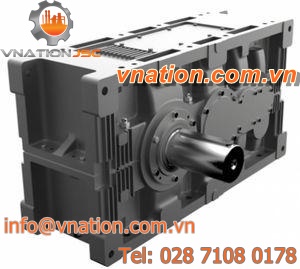 orthogonal gear reducer / parallel-shaft / heavy-duty / single reduction