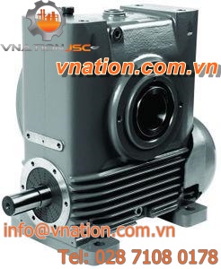 worm gear reducer / orthogonal / shaft-mounted / universal