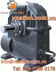 worm gear reducer / orthogonal / for conveyors / for heavy-duty applications