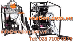 chemical pump / with combustion engine / piston / two-stage