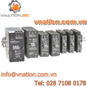 AC/DC power supply / adjustable / DIN rail / compact