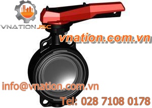 butterfly valve / lever / shut-off / for water