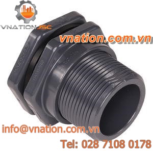 threaded fitting / flange / bulkhead / plastic