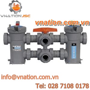 dry filtration unit / double-basket / strainer / for liquids