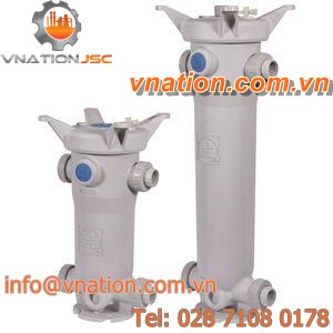 bag filter / flange / screw-lock / plastic