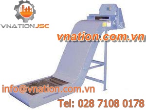 belt conveyor / chip / drag / horizontal