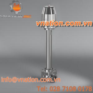 poppet valve / for gas / threaded / weld