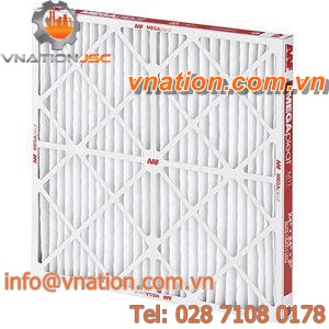 air filter / panel / pleated / high-capacity