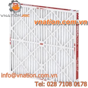 air filter / panel / pleated / high-efficiency