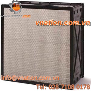 air filter / panel / pleated / high-performance