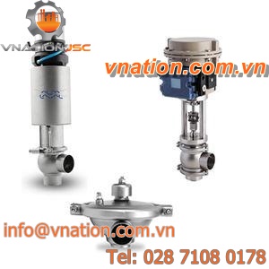 regulating valve / metering / for food applications / filling