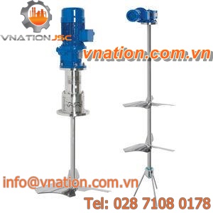 laboratory agitator / shaft drive / vertical / flexible