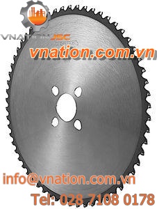 circular saw blade / cermet / for steel / wear-resistant