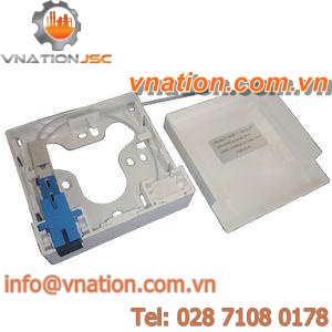 wall-mount enclosure / compact / fiber optic / indoor