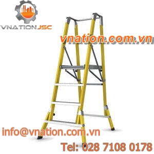 platform ladder / fiberglass / security