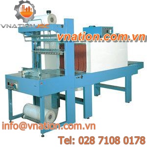 semi-automatic sleeve wrapping machine / with shrink tunnel