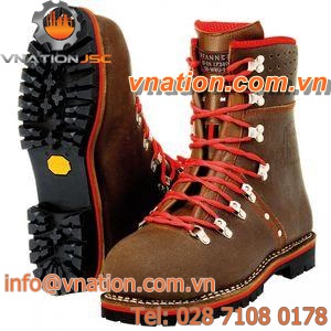 anti-perforation safety boot / anti-cut / leather / forestry