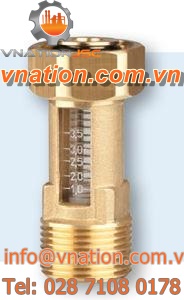 variable-area flow meter / metal tube / for liquids / in metering tube