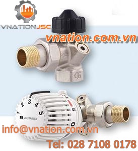 balancing thermostatic valve / brass / for water / hydraulic