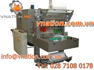semi-automatic shrink wrapping machine / with heat shrink film