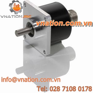 incremental rotary encoder / optical / solid-shaft / with square flange