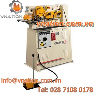 electric punching and shearing machine / manual / for bars