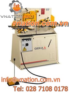 electric punching and shearing machine / manual / for metal sheets / universal