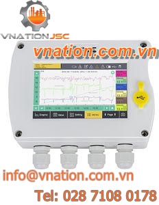 air flow data-logger / power / pressure / dew-point