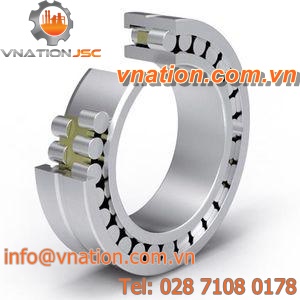 cylindrical roller bearing / double-row / steel / for heavy loads