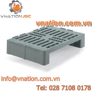 plastic half-size pallet / Euro / for hygienic applications