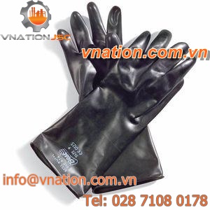 work gloves / chemical protection / butyl