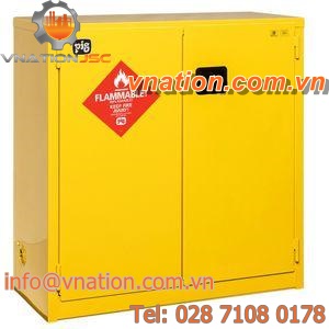security cabinet / floor-mounted / double-door / steel