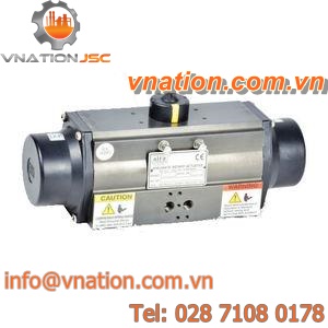 pneumatic valve actuator / rotary / single-acting / rack-and-pinion