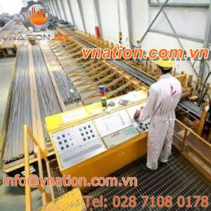 bar cutting line / large capacity / with automatic feeder / with conveyor