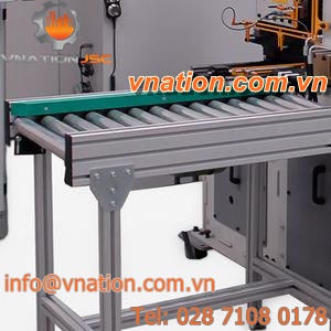 roller conveyor / mobile / horizontal / transport