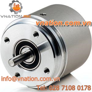 absolute rotary encoder / magnetic / solid-shaft / with serial interface