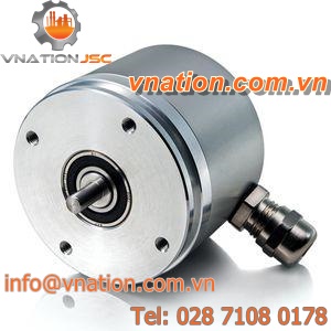 absolute rotary encoder / magnetic / solid-shaft / with SSI interface