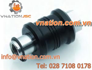 sliding gate valve / for compressed air / nickel-plated brass