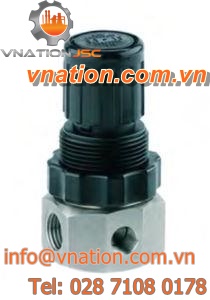 membrane pressure regulator / single-stage / stainless steel / miniature