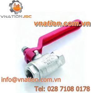 ball valve / for diesel / nickel-plated brass