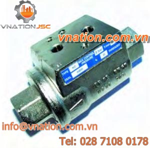 ball valve / pneumatic / for hot water / nickel-plated brass