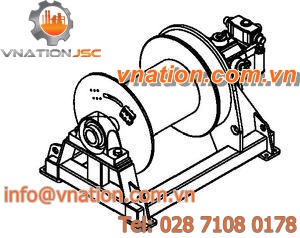 pneumatic winch / lifting / for offshore applications / compact