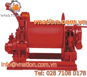 pneumatic winch / hoisting / compact / rotary drum