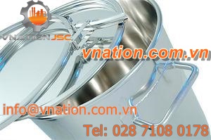 stainless steel drum / for solid products / for pasty products / for liquid products