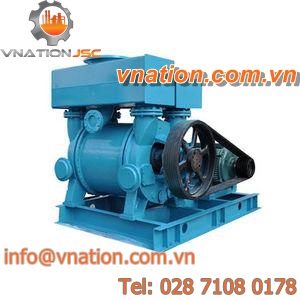 liquid ring vacuum pump / lubricated / single-stage / water-cooled