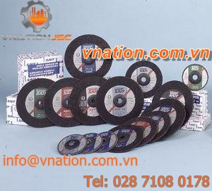 low-profile wheel grinding wheel / silicon carbide / abrasive / steel