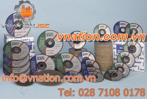 grinding abrasive disc / silicon carbide / for stainless steel / for non-ferrous metals